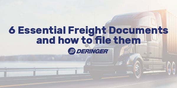 6 Essential Freight Documents and how to file them