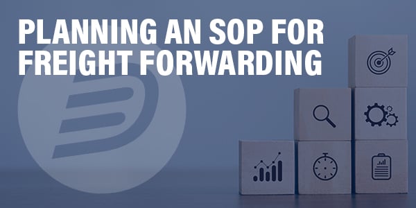 Planning an sop for freight forwarding