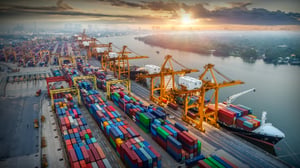Container Cargo Ship Port